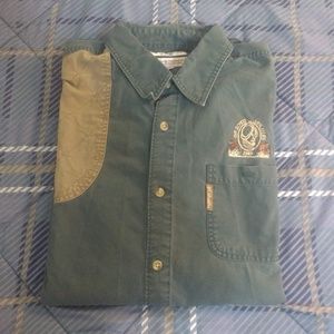 Columbia men right-handed buttonup shooting shirt